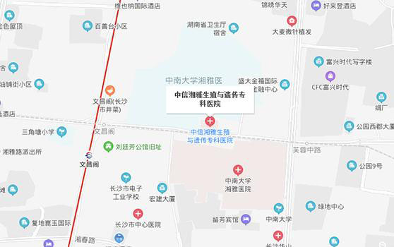 长沙中信湘雅试管医院地址